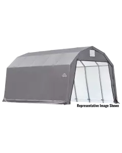 Garage à grange ShelterCoat 12 x 20 pi, gris, hauteur 9 pi