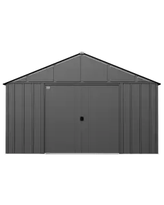 Abri de jardin Arrow Classic en métal, 12 x 17, gris charbon