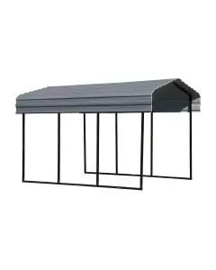 Arrow Carport, 10 ft. x 15 ft. x 9 ft. Charcoal