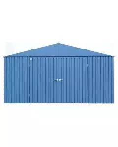 Abri de rangement Arrow Elite en acier, 14 x 14, bleu gris