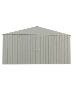 Abri de rangement Arrow Elite en acier, 14 x 14, gris froid