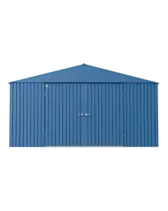 Abri de rangement Arrow Elite en acier, 14 x 16, bleu gris