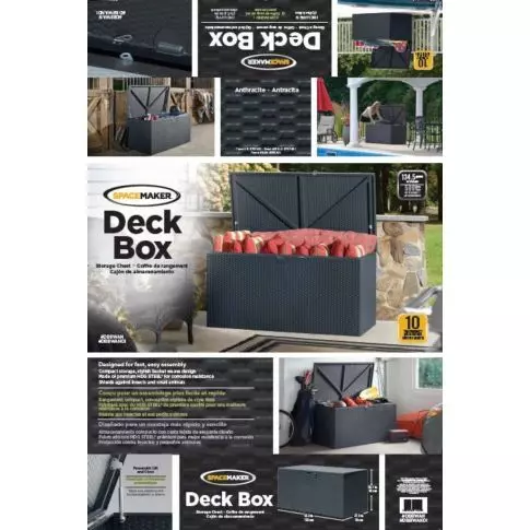Arrow Contenant rangement Spacemaker®, natté, anthracite
