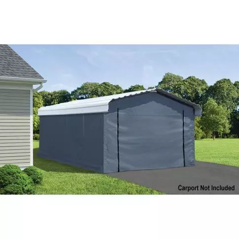 Arrow Ensemble parois grises pour abri auto 12x20 pi