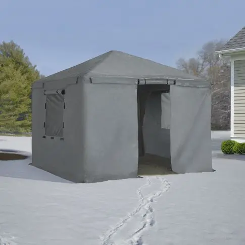 Sojag Grey Universal Winter Cover for Gazebos, 8 ft. x 8 ft. — 产品附加图 10