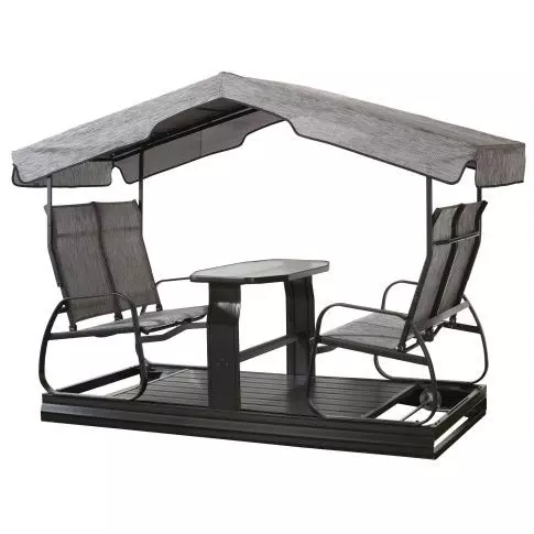 Sojag Eco 4-Seater Garden Swing - Dark Grey — 白底产品图