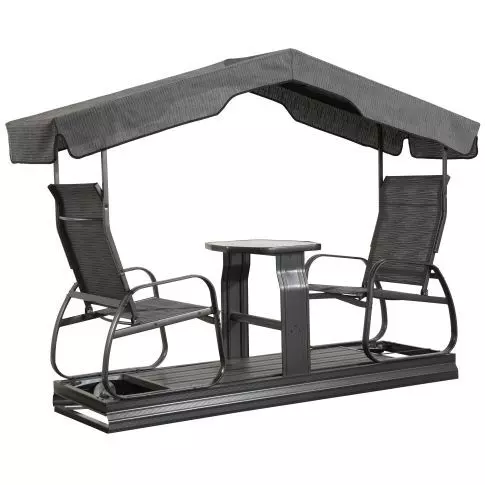 Sojag Eco 2-Seater Garden Swing - Dark Grey — 白底产品图
