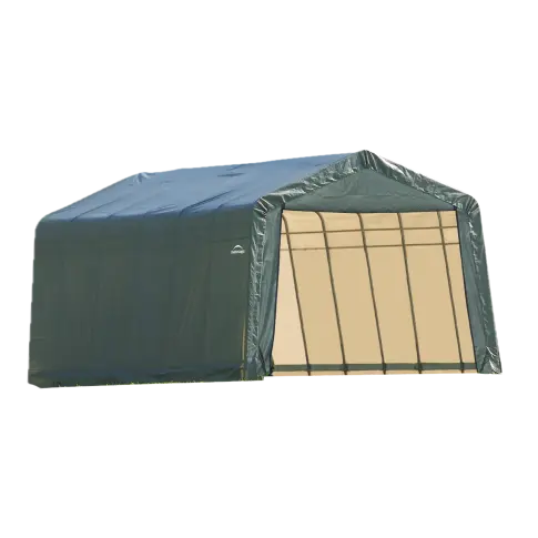 ShelterLogic ShelterCoat 12 x 24 x 8 ft. Garage Peak Green STD