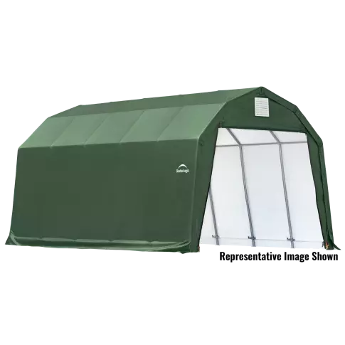 ShelterCoat 12 x 20 x 11 ft. Garage Barn Green STD — isolated product on white background
