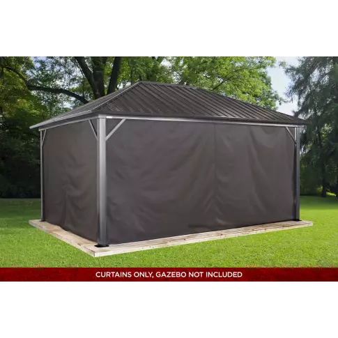 Sojag Brown Curtains for Genova Gazebo, 12 ft. x 16 ft., Poly — 产品附加图 3
