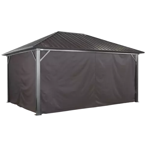 Sojag Brown Curtains for Genova Gazebo, 10 ft. x 14 ft., Poly — 白底产品图