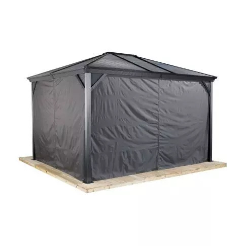 Sojag Grey Curtains for Ventura Gazebo, 10 ft. x 12 ft., Polyester, Outd… — image principale du produit