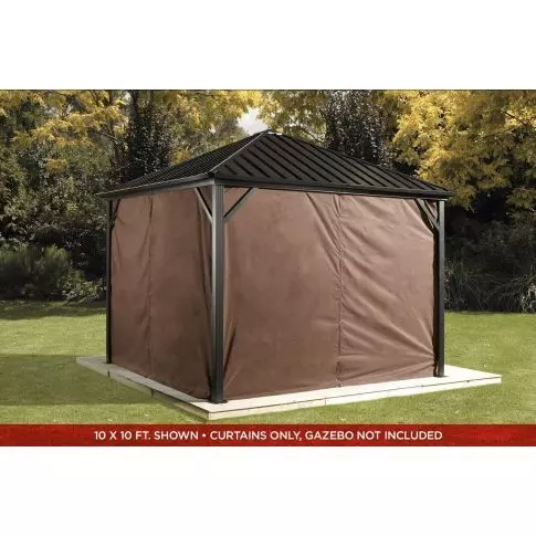 Sojag Brown Curtains for Dakota Gazebo, 10 ft. x 10 ft., Poly — 产品备用图