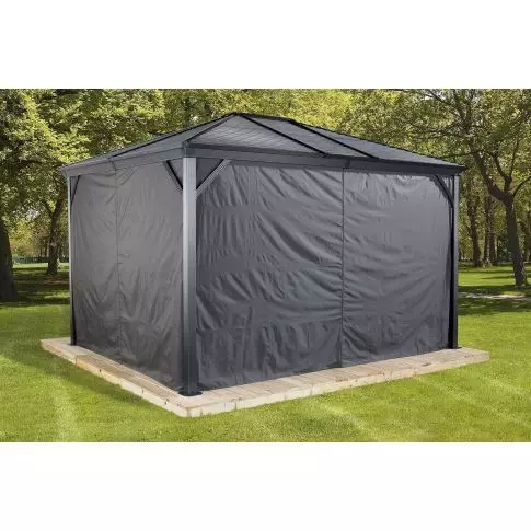 Sojag Grey Curtains for Ventura Gazebo, 10 ft. x 12 ft., Polyester, Outd… — vue supplémentaire du produit 3