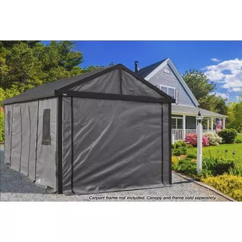 Sojag Samara Enclosure Kit for 12x20 ft. Carport, Dark Grey