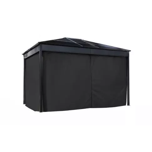 Sojag Diani Black Polyester Curtains 10 ft. x 12 ft.