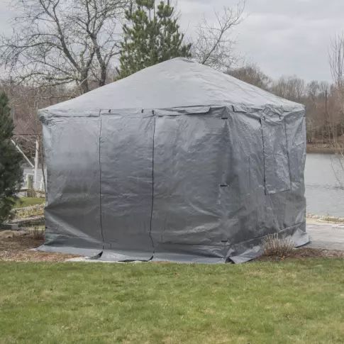 Sojag Grey Universal Winter Cover Plus for Gazebos, 10 ft. x 10 ft., Gazebo Accessories