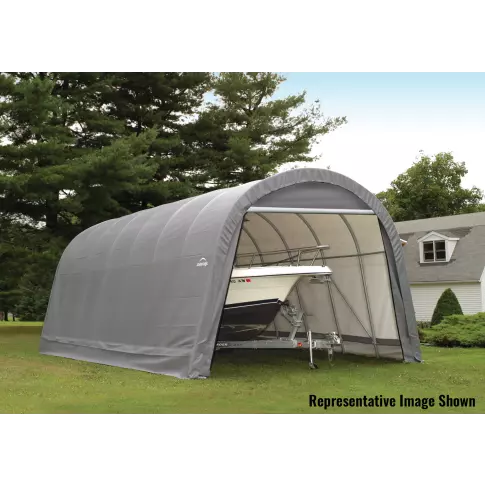 ShelterCoat 15 x 28 x 12 ft. Wind and Snow Rated Garage Round Gray STD — additional product view 3