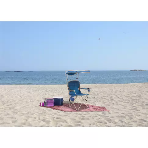 Quik Shade Max Shade Folding Chair with Canopy, Navy