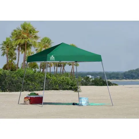 Quik Shade Expedition EX64 10 x 10 pi abri à pattes inclinées - vert