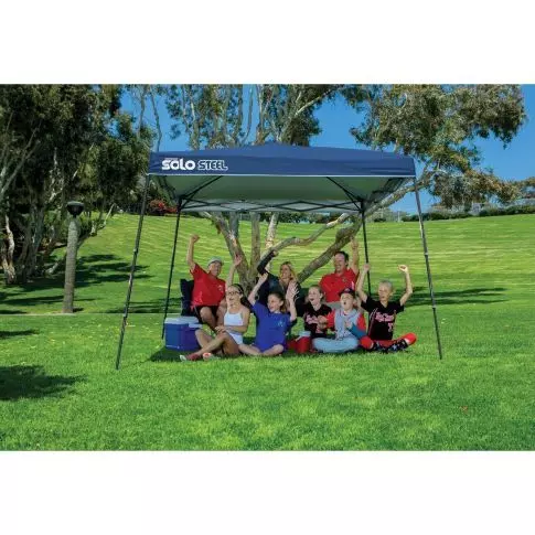 Quik Shade Solo Steel 72 11 x 11 ft. Slant Leg Canopy - Midnight Blue