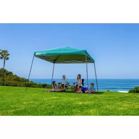 Quik Shade Solo Steel 90 11 x 11 ft. Slant Leg Canopy - Turquoise
