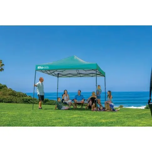 Quik Shade Solo Steel 100 10 x 10 pi abri à pattes droites - turquoise