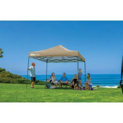 Quik Shade Solo Steel 100 10 x 10 pi abri à pattes droites - kaki