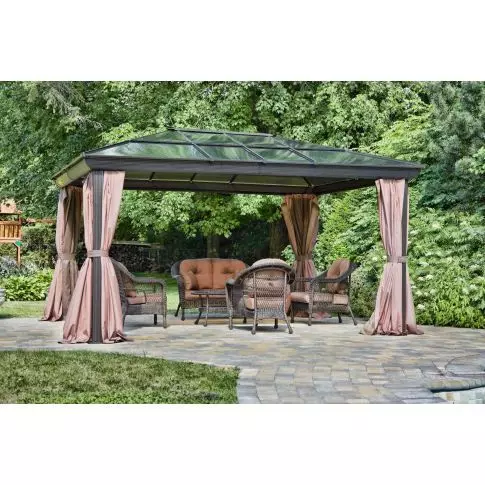 Gazebo Penguin Venus Gazebo 12 Ft. x 16 Ft. in Brown