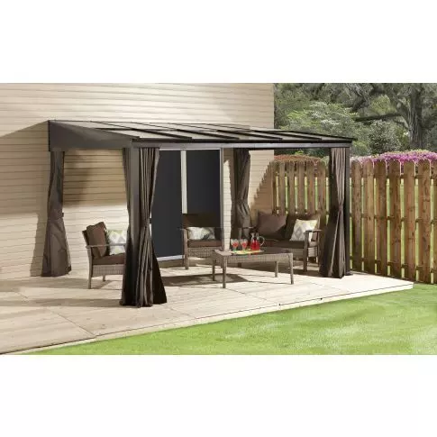Sojag Pompano 10 ft. x 14 ft. Wall Gazebo, Brown — vue supplémentaire du produit 3