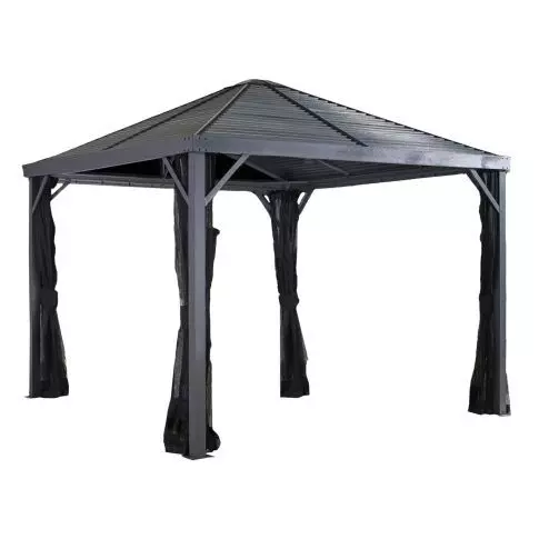 Sojag Sanibel 8 ft. x 8 ft. Gazebo Grey — 白底产品图