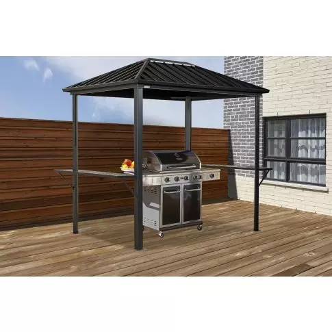 Sojag Dakota, 6 ft. x 8 ft. BBQ Gazebo - Black