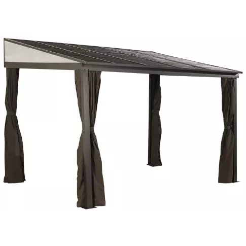 Sojag Portland Wall Gazebo 8 x 12 ft - Brown — isolated product on white background