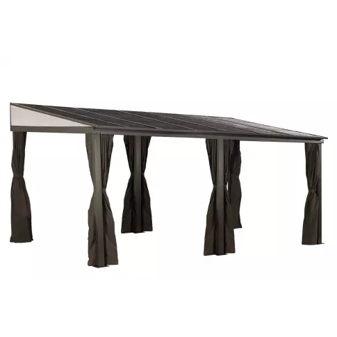 Sojag Portland Wall Gazebo 10 x 16 ft - Brown — isolated product on white background