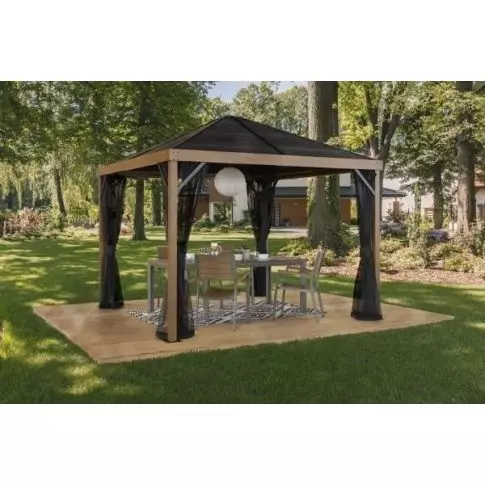 Sojag Sanibel 10 ft. x 10 ft. Gazebo Wood Grain — additional product view 3