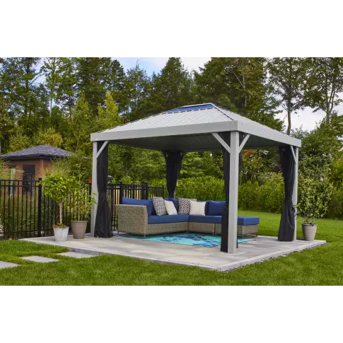 Sojag Skylight 10 ft. x 12 ft. Gazébo gris clair