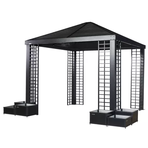 Sojag Havana 10 x 10 ft. Aluminum Frame Gazebo With Planters