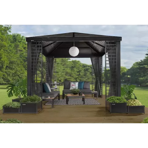 Sojag Havana 10 x 10 ft. Aluminum Frame Gazebo With Planters