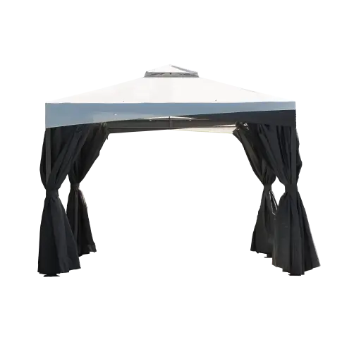 Sojag 8 x 8 x 8.6 ft Grey Malta Gazebo