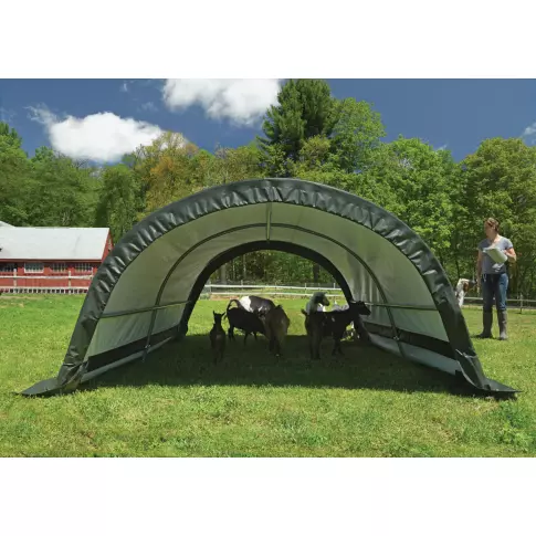 ShelterLogic Abri portable pour petit bétail 8 x 10 x 5, rond