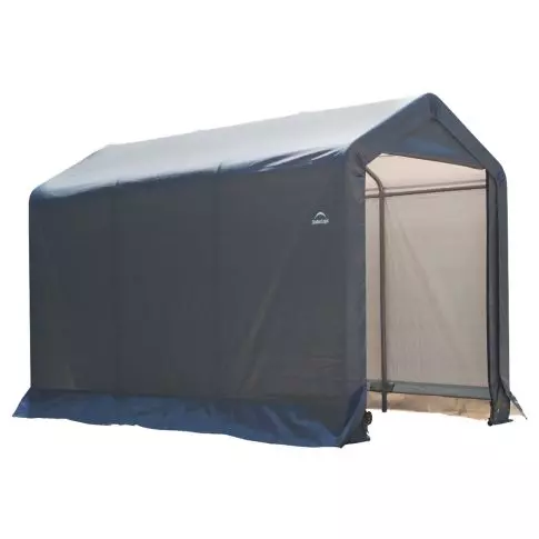 Shed-in-a-Box 6 x 10 x 6 ft. 6 in. Peak Gray — isolated product on white background