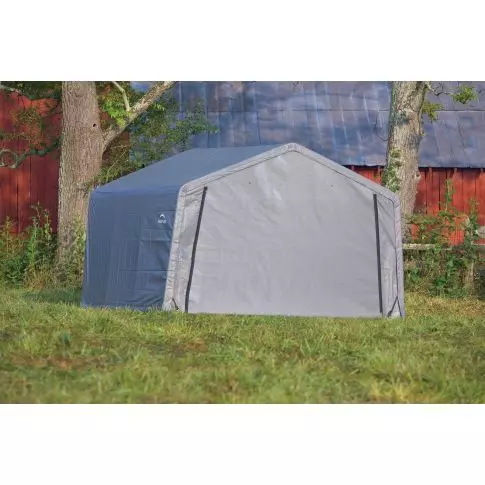 ShelterLogic Shed-in-a-Box 12 x 12 x 8 ft Peak Gray