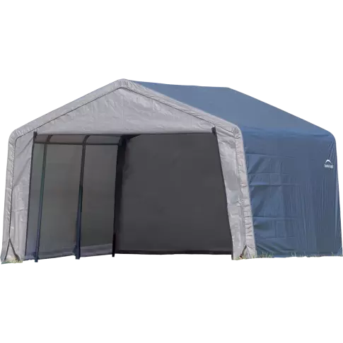 ShelterLogic Shed-in-a-Box 12 x 12 x 8 ft Peak Gray