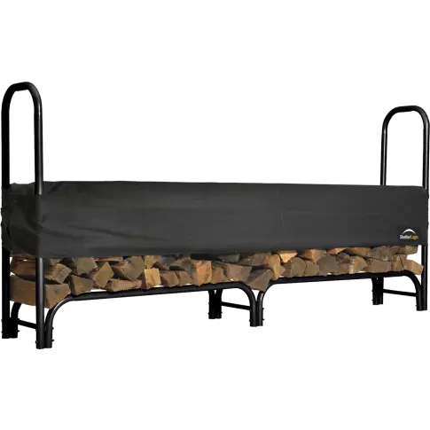 ShelterLogic Heavy Duty Firewood Rack with Cover 8 ft.