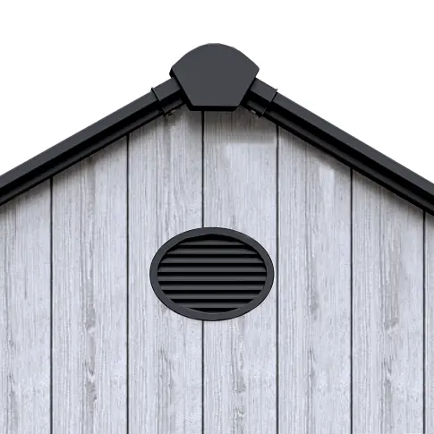 Cabanon en résine Arrow série 6x8 gris cendré