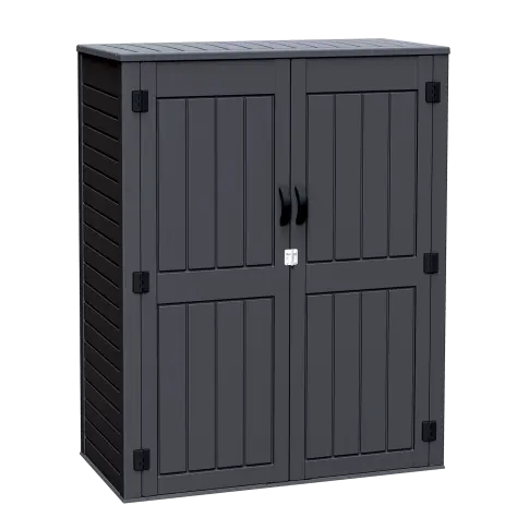 Cabanon vertical en résine Arrow série 4x2 frêne foncé