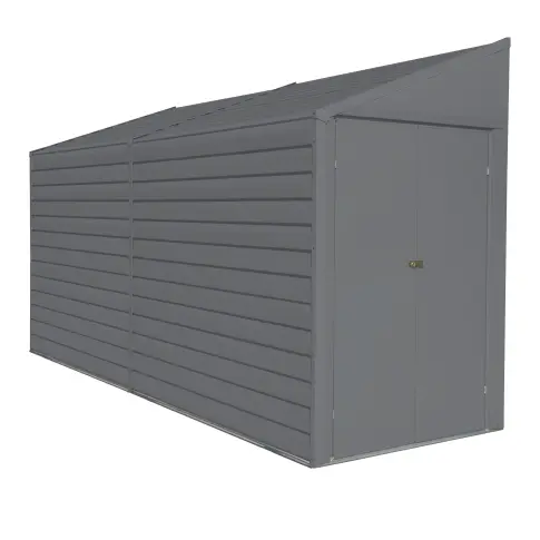 Arrow Yardsaver® 4 X 10 Ft Steel Storage Shed Charcoal