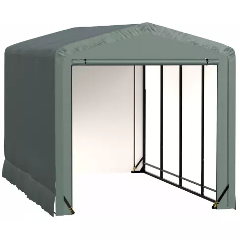 ShelterTube Wind and Snow-Load Rated Garage, 10x18x10 Green — alternate product view