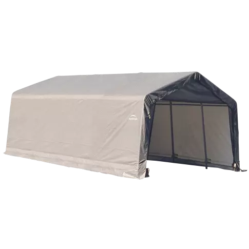 ShelterLogic ShelterCoat 12 x 20 x 8英尺 车库尖顶 灰色