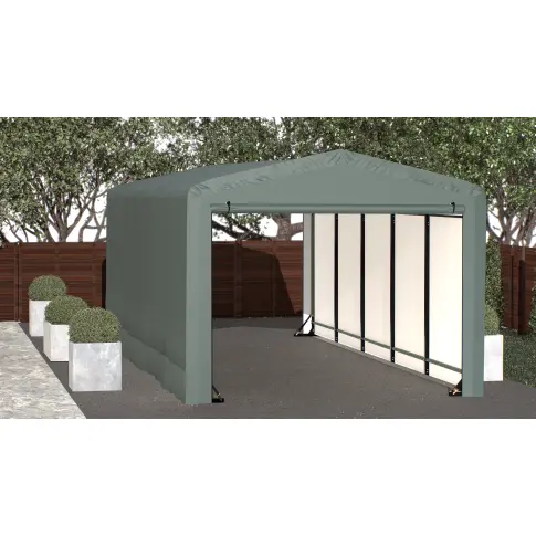 ShelterLogic ShelterTube防风防雪额定车库, 10x23x8 绿色